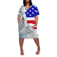 MMF - Ženska majica plus veličine V-izrez, do veličine - pasa dama
