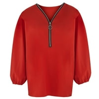 Popust Funny T majice za žene čipke patchwork Pogledajte kroz pulover s dugim rukavima Vruća za izrez
