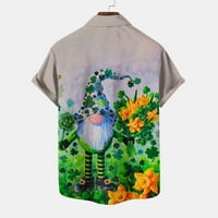 Ljetna bluza Ženska modna ravna odjeća s kratkim rukavima V-izrez s džepovima tiskani vrhovi Dame Top