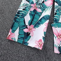 Zaljev ženska kupaća odijelo za povremene haljine XL-XXL magenta, drveće