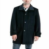 Muška jesenina i zimska modna ležerna brusna ploča Plus baršun patentni zatvarač Kompozitni kaput debeli