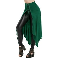 Ženske gamaše Stpretstrvene hlače Žene Dugme High Squik džep Elastične čvrste boje traperice Slim traper