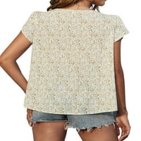 Ženska majica, ljetni pulover rujali su labavi ugradnju čiste boje u šupljinu za kupovinu