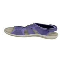 Tkani okrugli nožni cipele Udobne cipele Prozračne purple ravne cipele za žene Božićne veličine 35