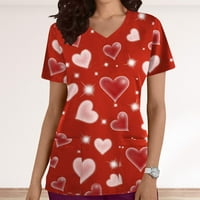 Ženska ljetna hladna ramena rubl natkrivena majica za bluza od labave