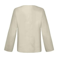 Symoidni ženski vrhovi i majice - kapljica scoop vrat ramena za bluzu za batwing kratki rukav ležerni