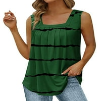 Ženska košulja traper haljina dugih rukava Maxi haljina rever vrat Ležerne prilike za odmor zelene s