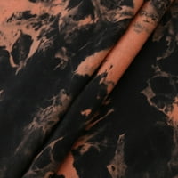Yyeselk tunički vrhovi za žene casual kratkih rukava posada gradijent gradijent boje majice lagane meke