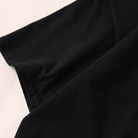 Casual ravnica sa kapuljačom sa dugim rukavima tamno sive ženske duksere