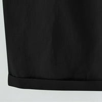 Niveer dame Ljetni vrhovi kratki rukav majica sa čvrstim bojama Majica Labavi tunik Bluza Square izrez