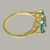 Žene i muške čvrste 10kt žuto zlato Njegov je njen okrugli dijamantski parovi klastera koji odgovaraju set vjenčanim prstenom 1- CTTW prsten veličine 7.5