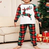Uklapajte obitelj Božić Pijama Set za odmor za spavanje PJS Lounge Porodični pidžami - Kid