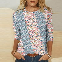 Bluze za žene Veliki tanki labavi solid boja V-izrez kratkih rukava majica T-majice 2xl