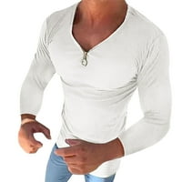Muškarci dugih rukava zadebljana toplinska majica, majica za majicu s visokim ovratnikom