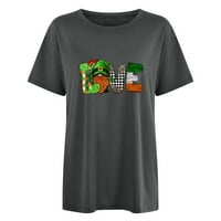 Inktastični dan Patricks Day Irish Zastava Shield i Shamrock poklon dječaka malih majica ili majica