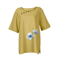 Haljine za žene Žene Ljeto bez rukava cvjetno tiskano od ispisane rukavice Casual Swing haljina Maxi
