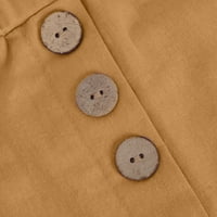 Majice Rovga za žene posada izrez Top casual proljeće jesen dugih rukava puni gumb šifon vrhunsko grafičko