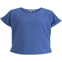 Glonme majica za žene kratki rukav ljetni vrhovi V izrez majica plaža labav tunik bluza casual tie dye