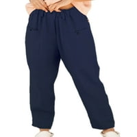 Paille muški solid patchwork loungeward ravni odjevni outfit jogger vrhovi + kratke hlače Postavite