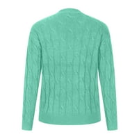 Ženski rak dojke Top Ležerne prilike dugih rukava O-izrez Duks pulover plus veličina udoban mekani tanak