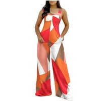 Ljetna haljina Ženska ležerna modna modna čvrsta boja V-izrez Dress za spajanje rukava za žene za žene