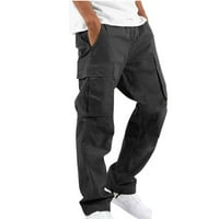Beiwei Dame casual boja ubode dno ravno noge osnovne pantalone elastične struke sportske hlače sa džepovima