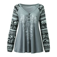 Rollbacks Majice za žene Classic-Fit Womens Ljetni modni vrhovi Leopard Lip Graphic Print Tee Majica