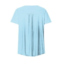 Apepal Womens Ljetni cvjetni tiskani V-izrez Swing Tunic rukava Šifon vrhovi bluza Smeđi XL