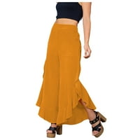 Twifer pantalone za žene Ženske modne dame casual solidne tanke boje učvršćene hlače pantalone