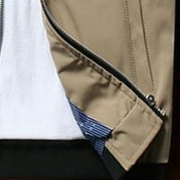 B91XZ radne pantalone za muškarce muške proljeće casual fitness trkački pantalonackanje labavo struk Boja podudaranja hlače džep labava zelena, veličine 3xl