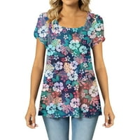 Bvanrty ženski boho cvjetni ispis klirence bluza scoop vrat Camisole Vintage Country Tunic Trendy Modni
