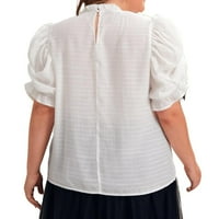 Ženski ljetni vrhovi Henley Womenske bluze casual pune majice Navy m