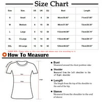 Grafički printova V-izrez bluza Radna odjeća modni kratki rukovi za žene smeđe 2xl