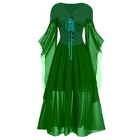Ljetna modna ženska haljina zelena haljina za suspenziju dugi haljina haljina casual oblozi za žene