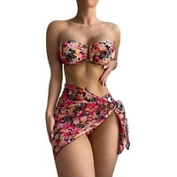 Ženska modna seksi digitalna tiskanje visoki struk Split kupaći kostim na plaži