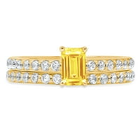 Indija Vječna sjaja: Sylka 18kt žuti zlatni dijamantni prsten sa 0. CT dijamant, zlatni prsten za žene,