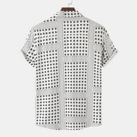 Ljetna turistička košulja za muškarce za muškarce opuštene fit pamučne košulje i šorc