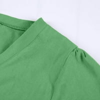 Žene Jesenja Solid Boja Top košulje sa zatvaračem Zipper Duboko V-izrez Top košulja Topli donji elegantni
