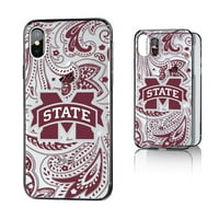 Mississippi State Bulldogs iPhone Paisley Design Clear futrola